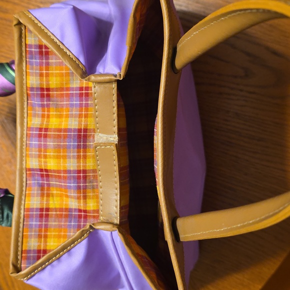 Rare OCABA/Abaco Paris Reversible Purple Shoulder Bag – Made in France - Picture 8 of 15